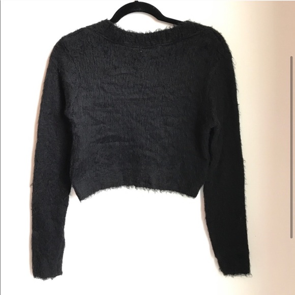 LF Fuzzy V Neck Sweater - Picture 4 of 4